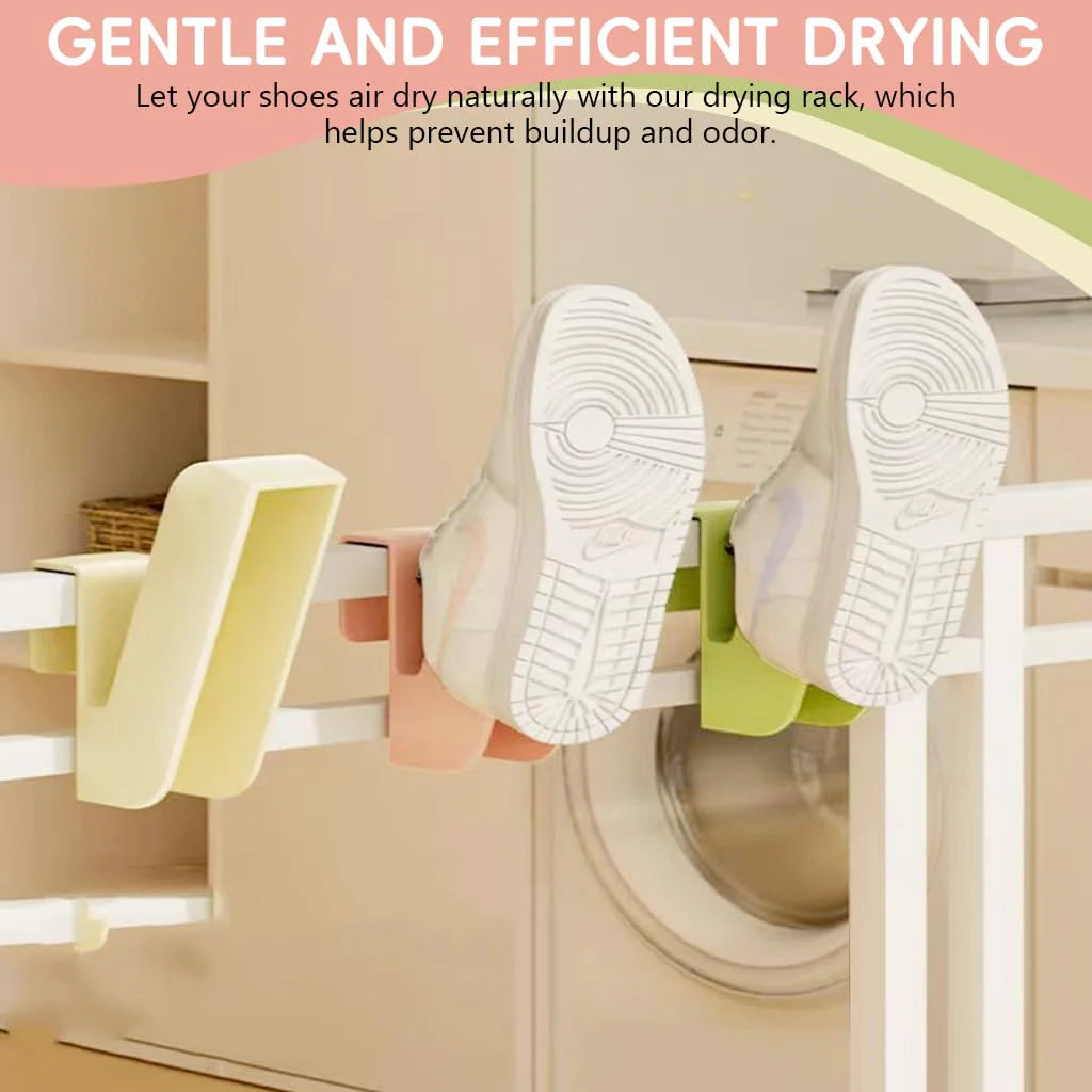 Shoes Drying Rack, Footwear Drying Hook Shoes Hanging Organizer Space Saving (2 pcs)