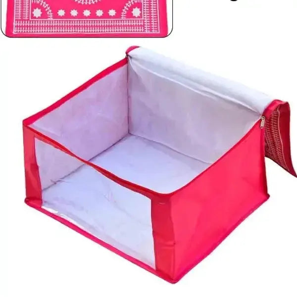 Warli Printed Canvas Saree Organiser